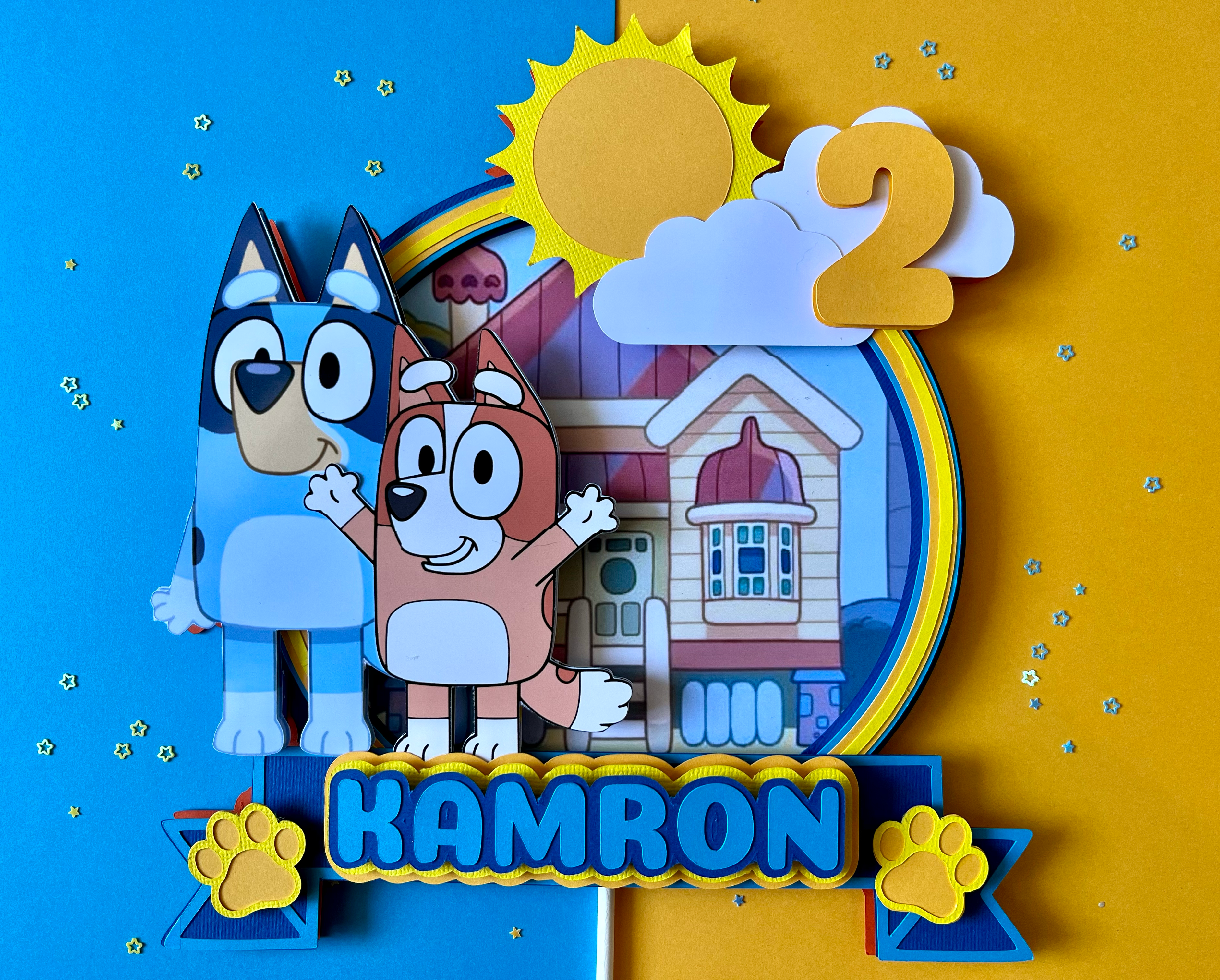 Bluey & Bingo Cake Topper