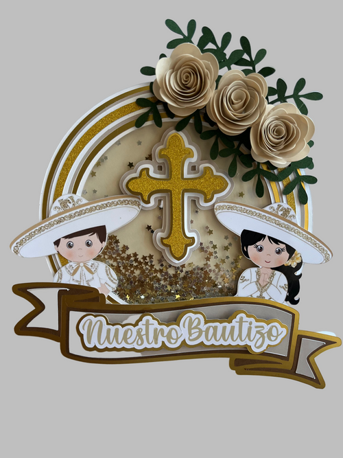 Baptism Cake Topper