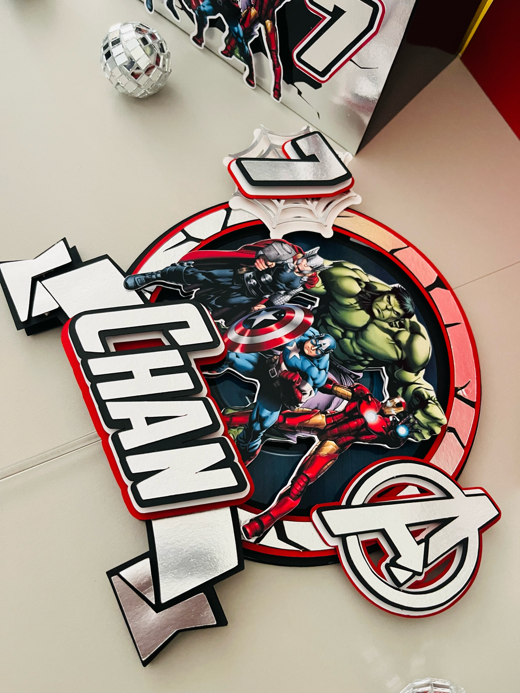 Avengers Cake Topper