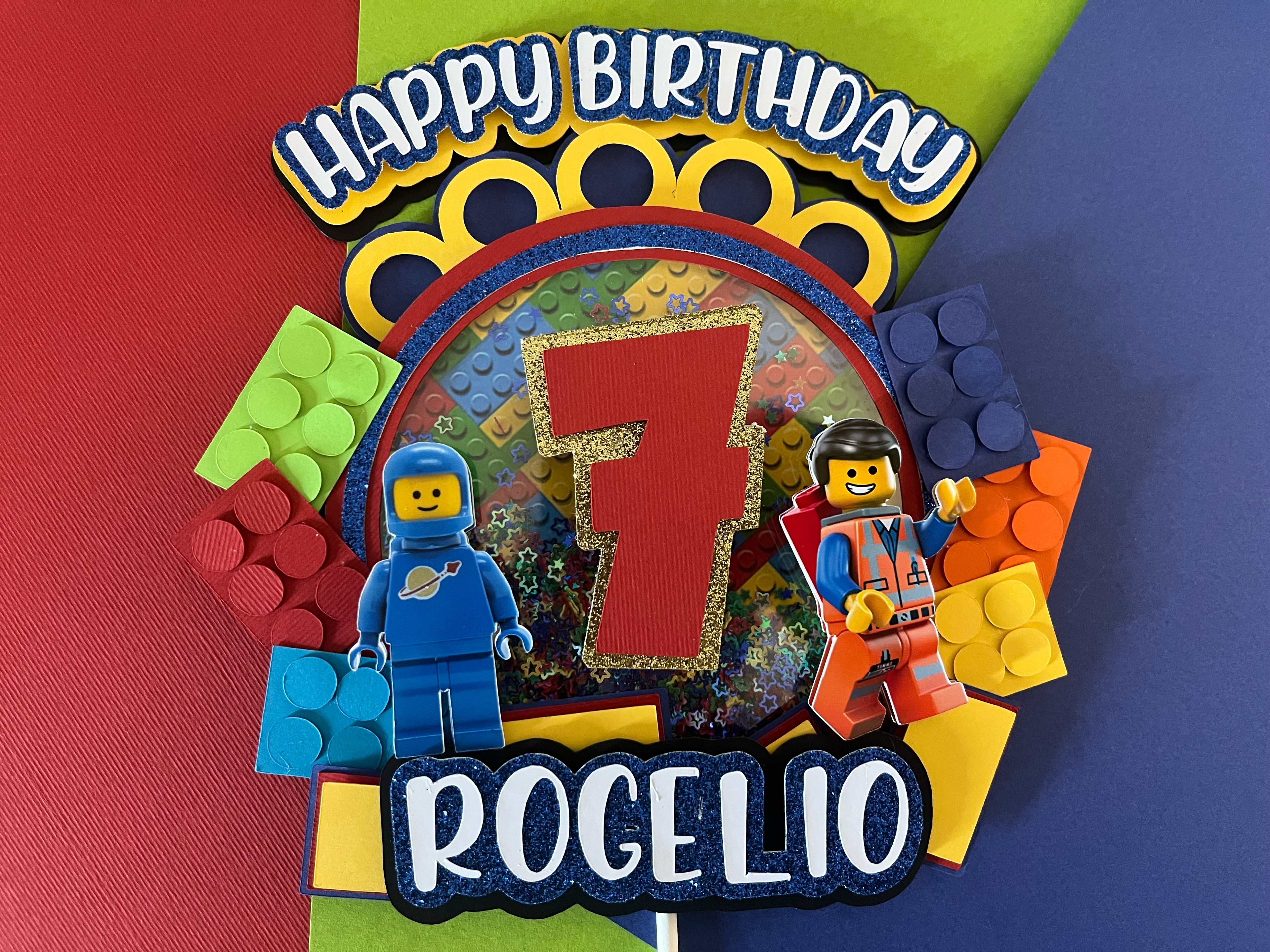 Block Cake Topper
