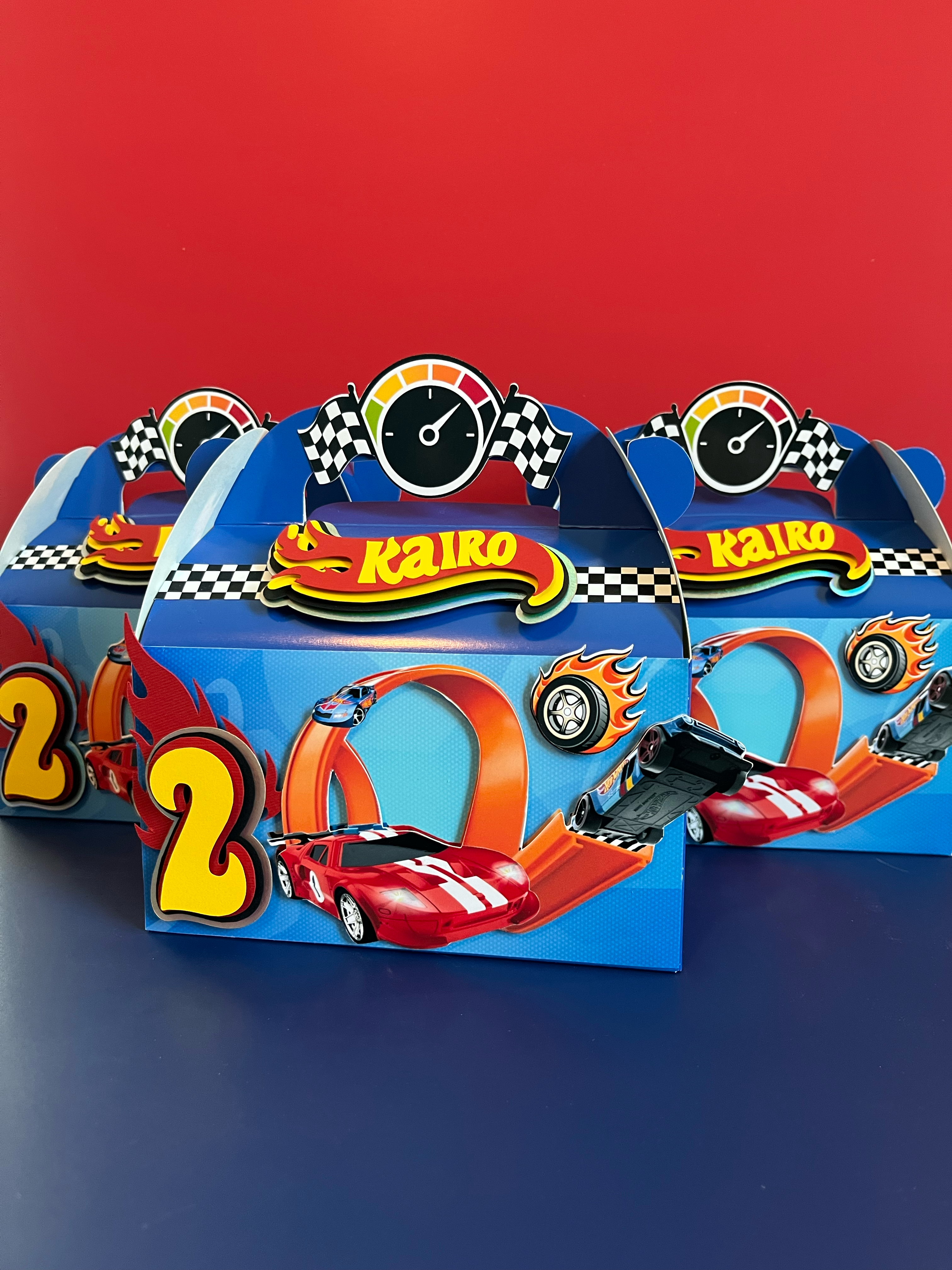 Race Car Birthday Gable Box