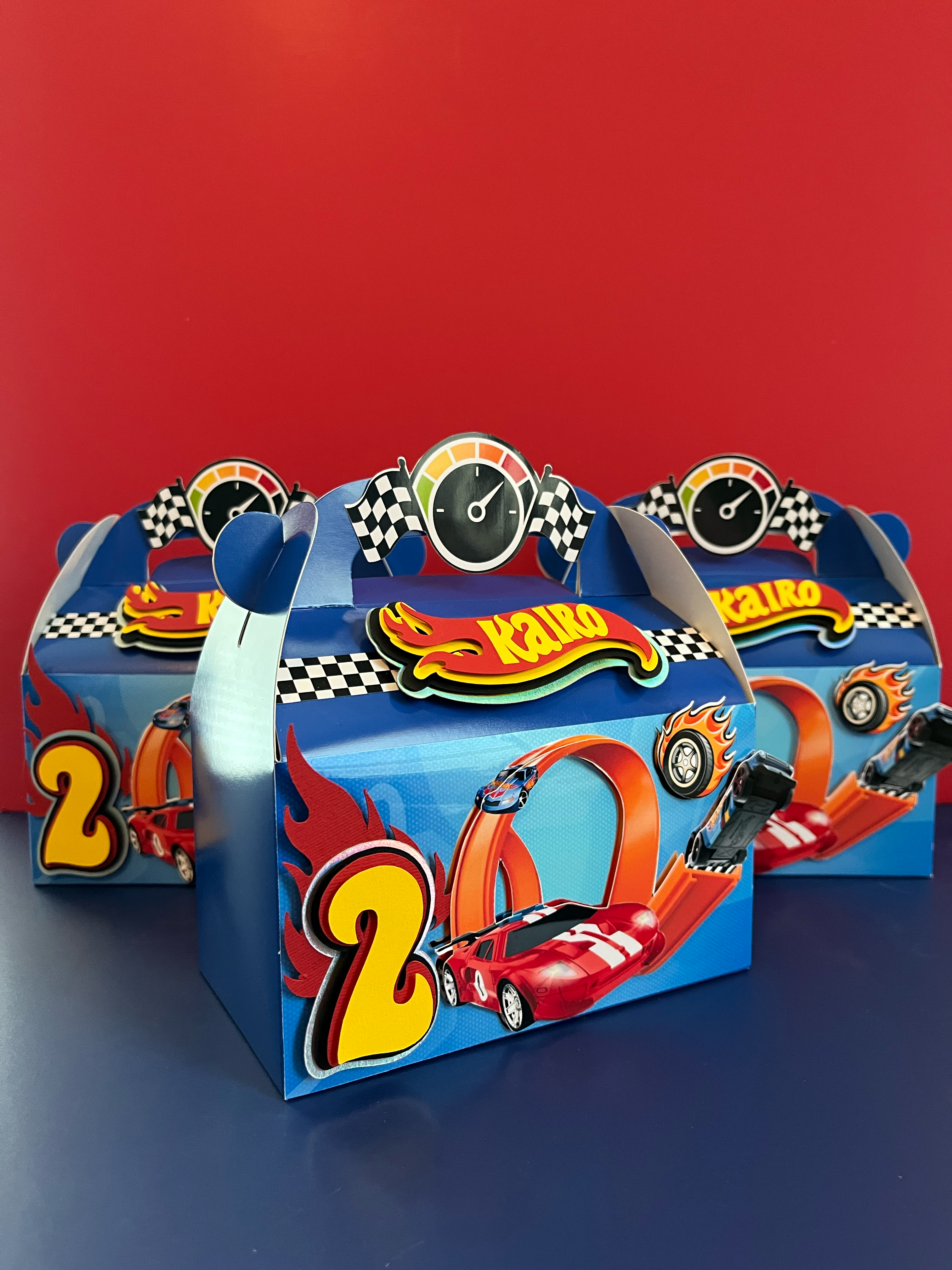 Race Car Birthday Gable Box