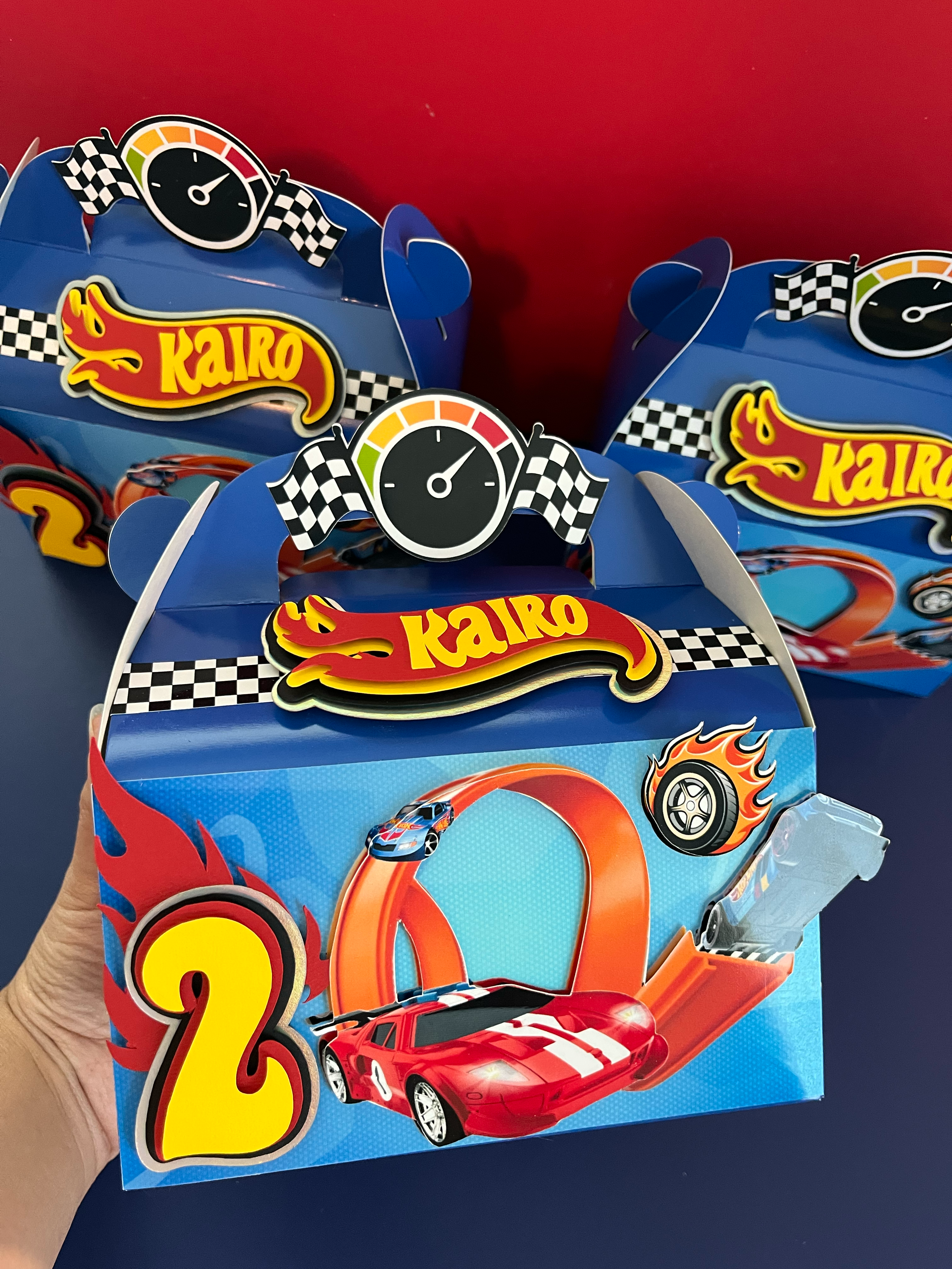 Race Car Birthday Gable Box