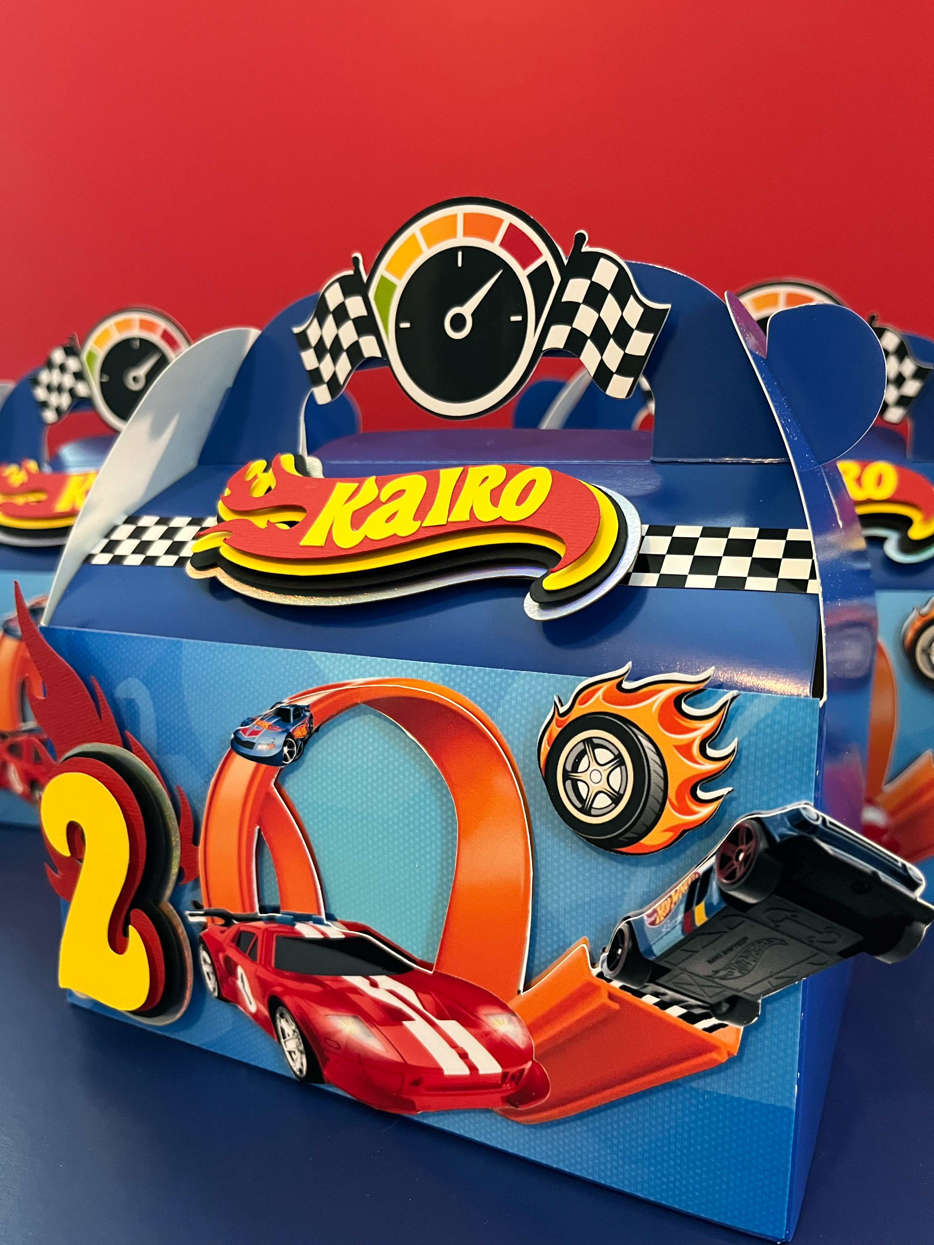 Race Car Birthday Gable Box
