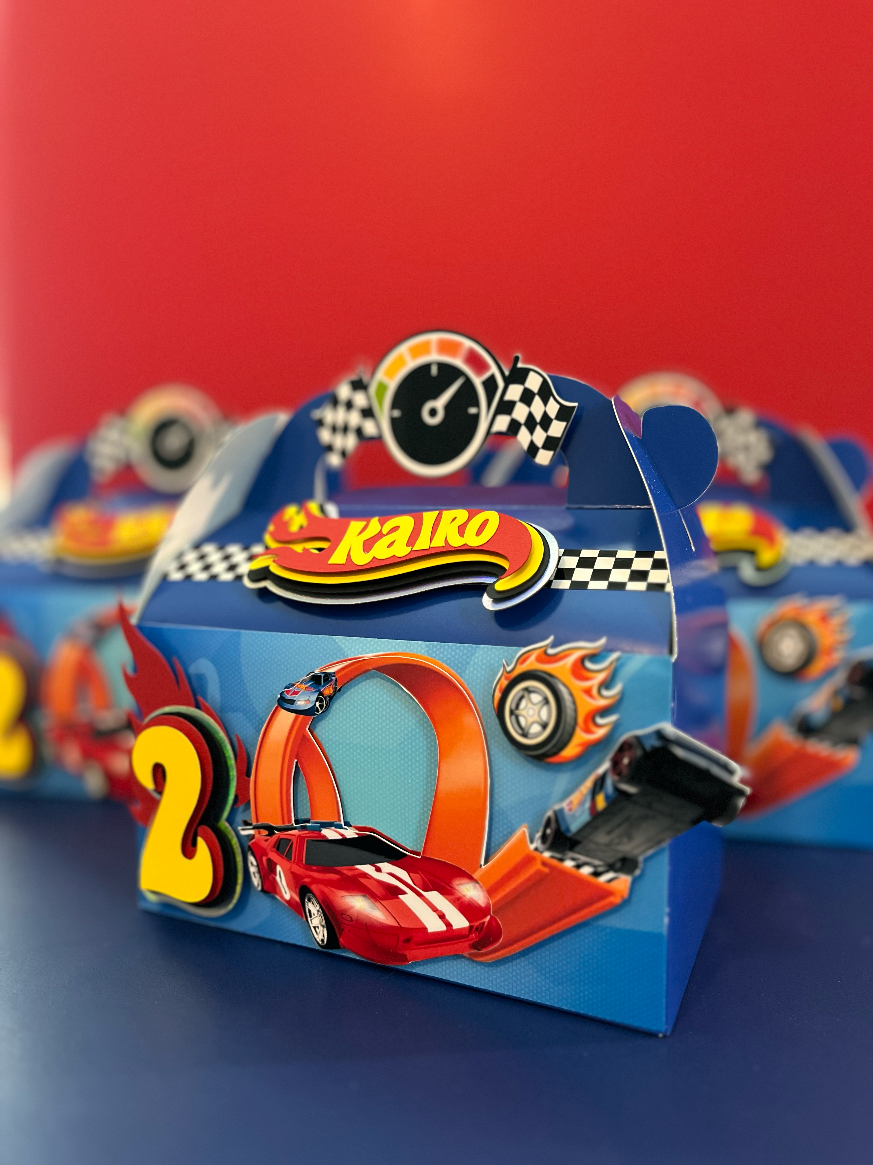 Race Car Birthday Gable Box