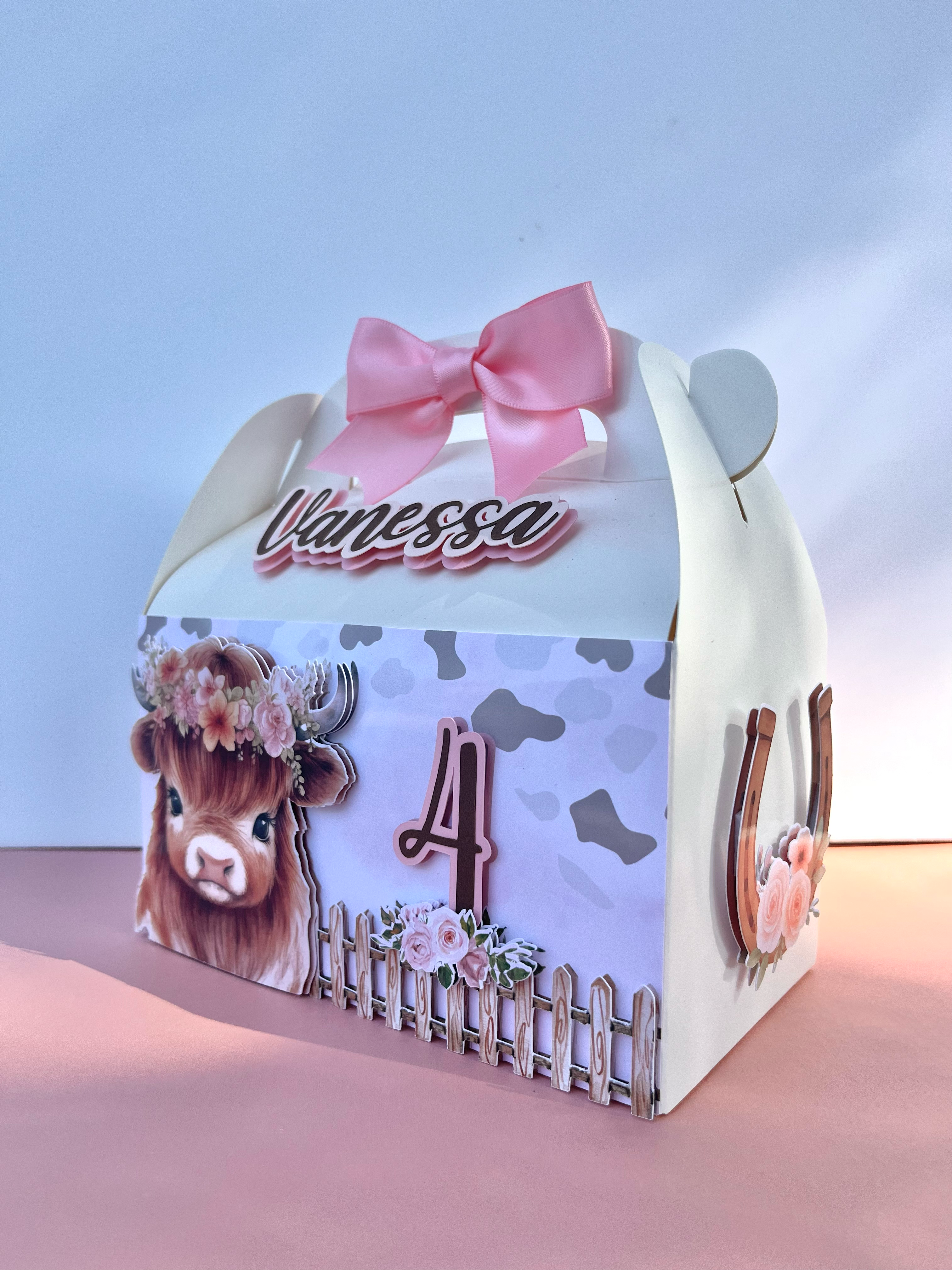 Highland Cow Gable Box