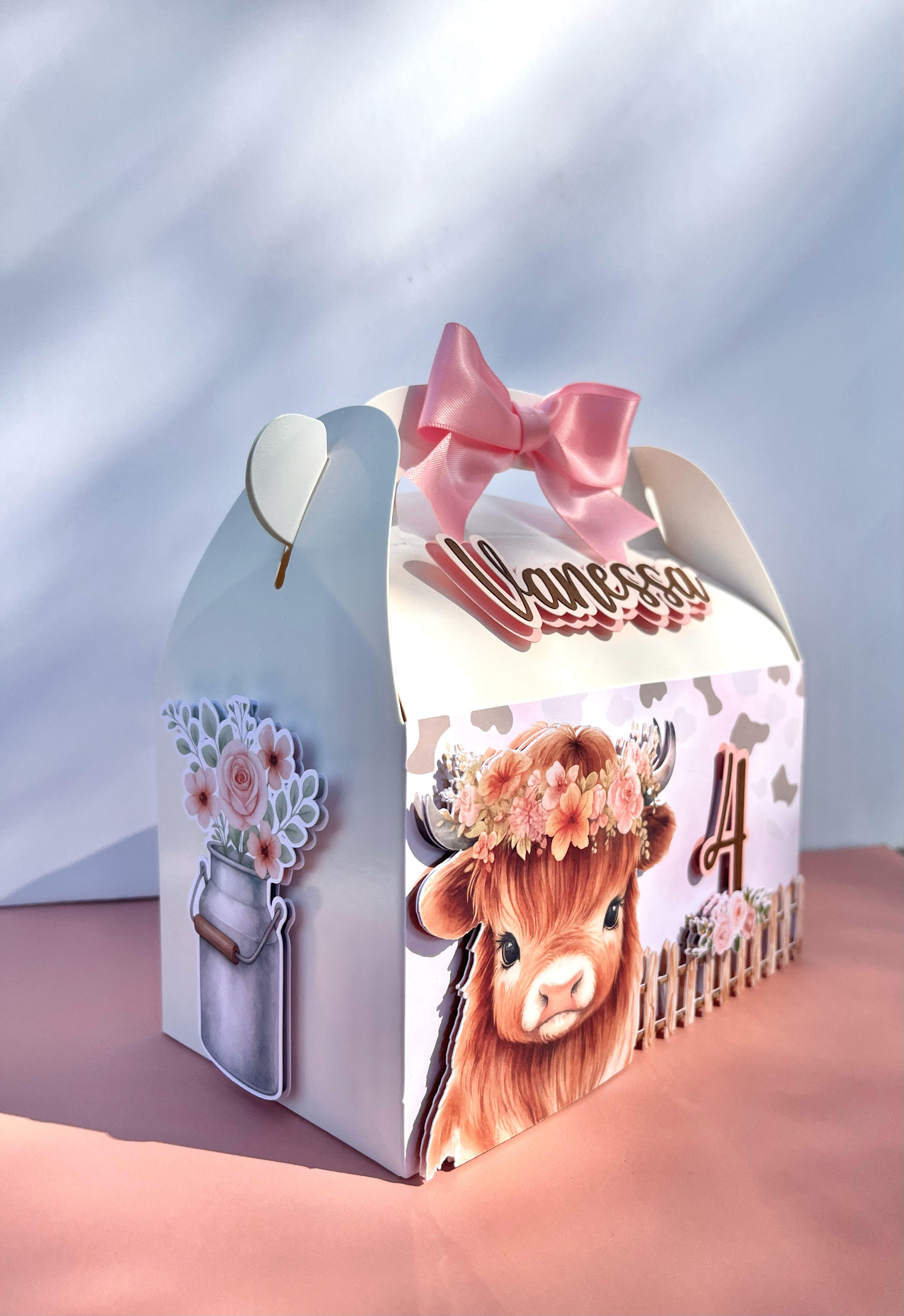 Highland Cow Gable Box