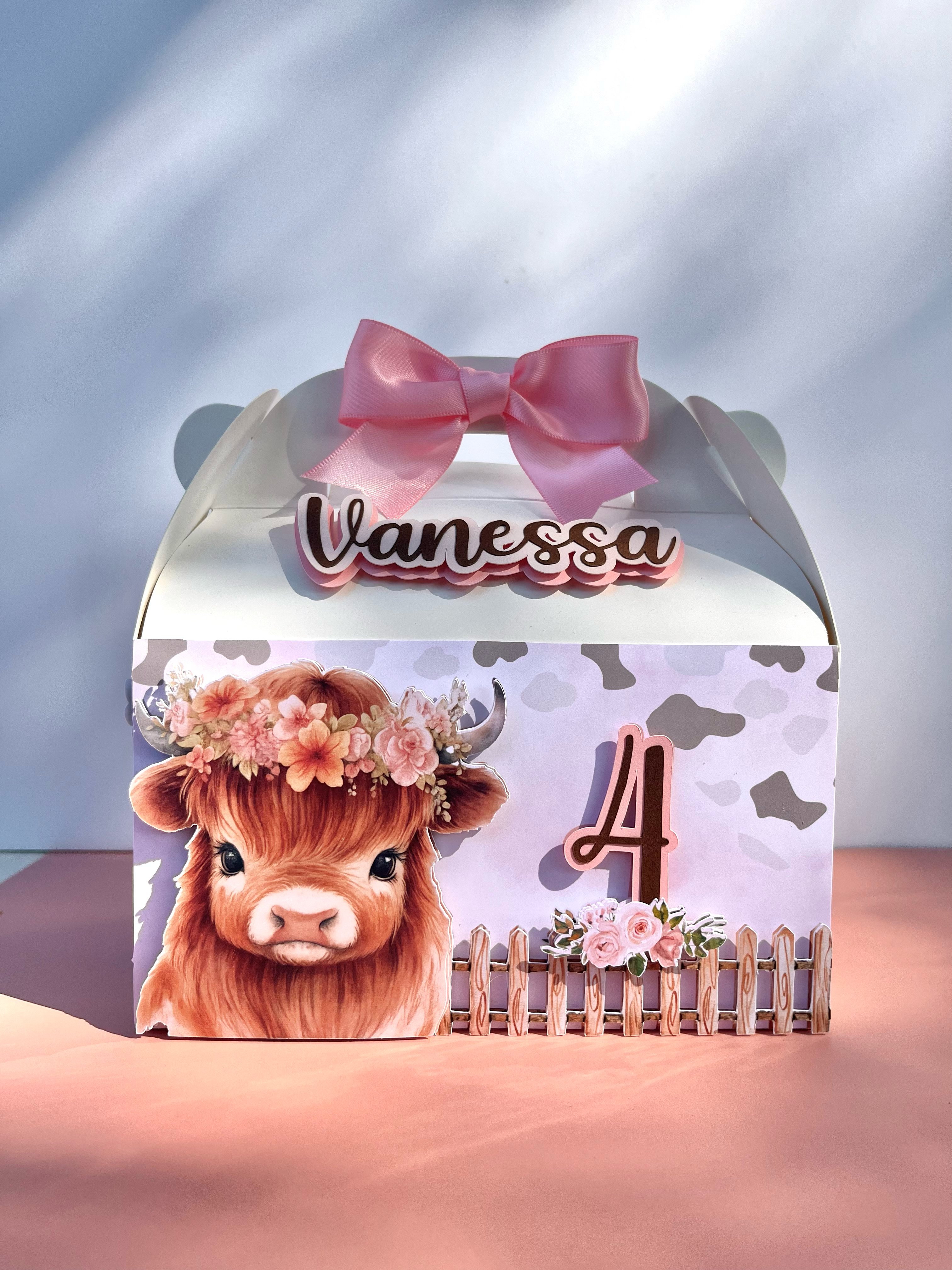Highland Cow Gable Box