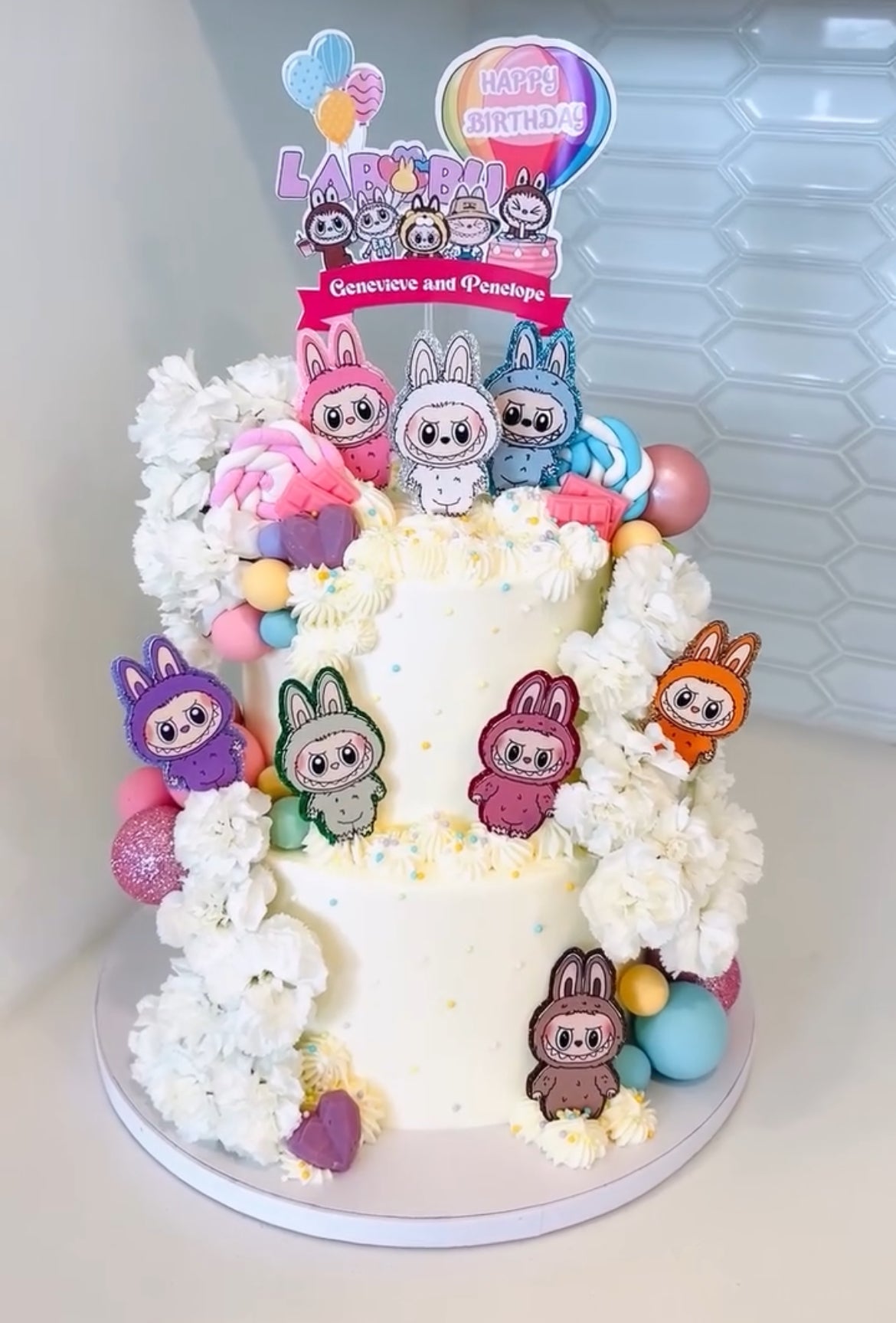 Labubu Cake Topper Set
