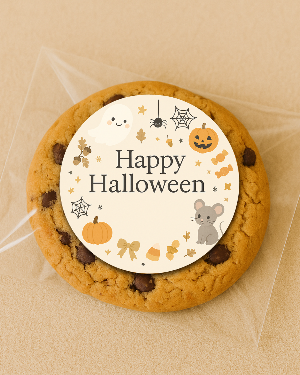 Halloween Cute Ghost Pumpkin Sticker
