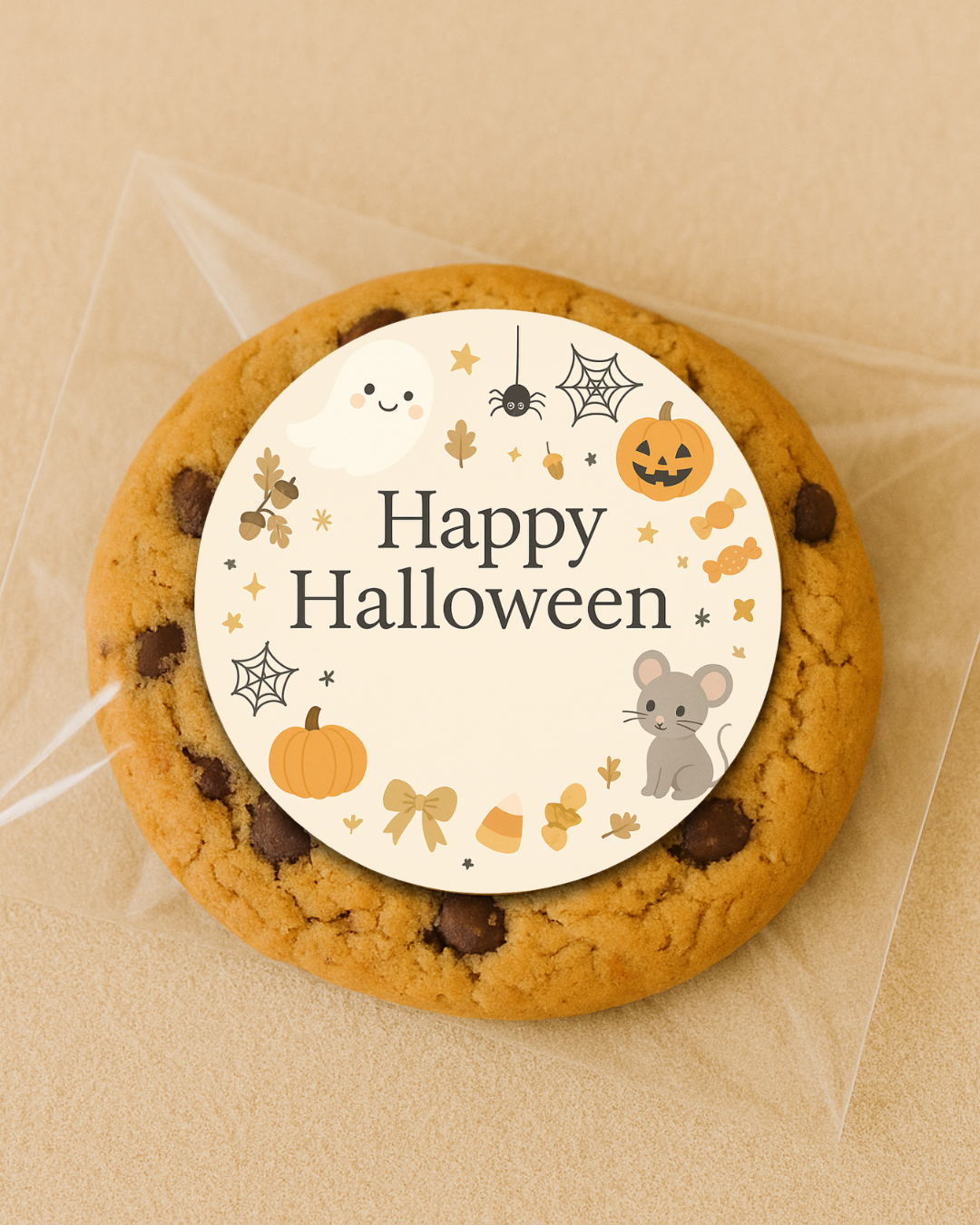 Halloween Cute Ghost Pumpkin Sticker