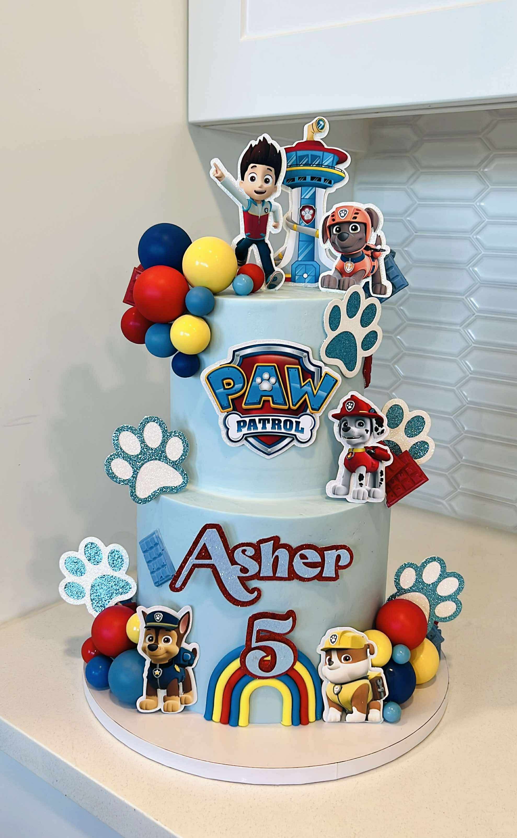 Pups Patrol Cake Topper Set